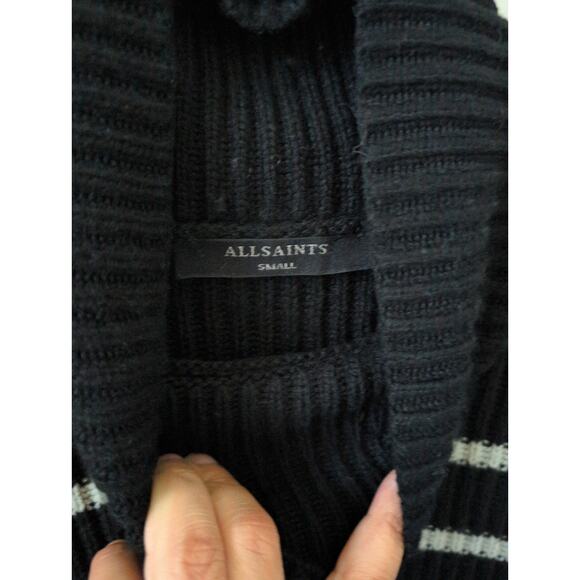 ALLSAINTS Melody Striped Merino Wool Blend Sweater - Small - Picture 5 of 7